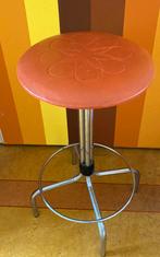 Retro Brabantia kruk oranje, Ophalen, Gebruikt, Hout