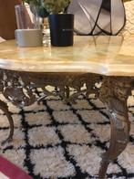 Vintage  marmer salon tafel, Ophalen of Verzenden, Rechthoekig, 50 tot 100 cm, Minder dan 50 cm
