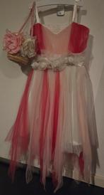 Prinsessenjurk / Feestjurk / Verkleedkleding met bloementas, Ophalen of Verzenden, Zo goed als nieuw, Meisje