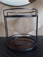 Etagère van metaal en glas, Ophalen, Zo goed als nieuw