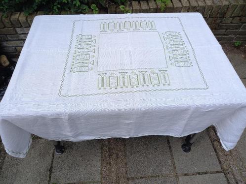 Tafelkleden, met 2 tinten groen. 1 koop., Huis en Inrichting, Tafelkleden, Gebruikt, Binnen, Ophalen of Verzenden