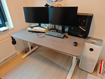IKEA BEKANT Bureau 160x80 - Verstelbaar + Kabelnet - afbeelding 4
