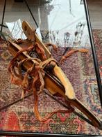 Vintage antieke houten leer metalen ijzers Friezen schaatsen, Ophalen of Verzenden, Gebruikt, Overige typen, Overige merken