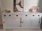 wit houten dressoir kast, Huis en Inrichting, Kasten | Dressoirs, Ophalen, Gebruikt, 25 tot 50 cm, 150 tot 200 cm