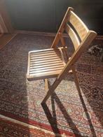 Retro Houten Klapstoel, Gebruikt, Bruin, Ophalen of Verzenden, Vier