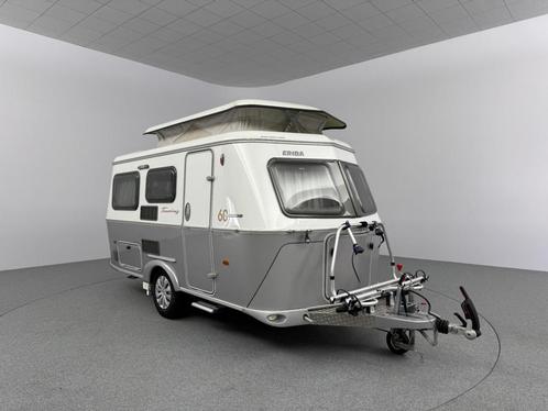 Eriba Touring Triton 430 GT 60 Levelsysteem Voortent Mover, Caravans en Kamperen, Caravans, Bedrijf, Overige, Eriba, Vast bed