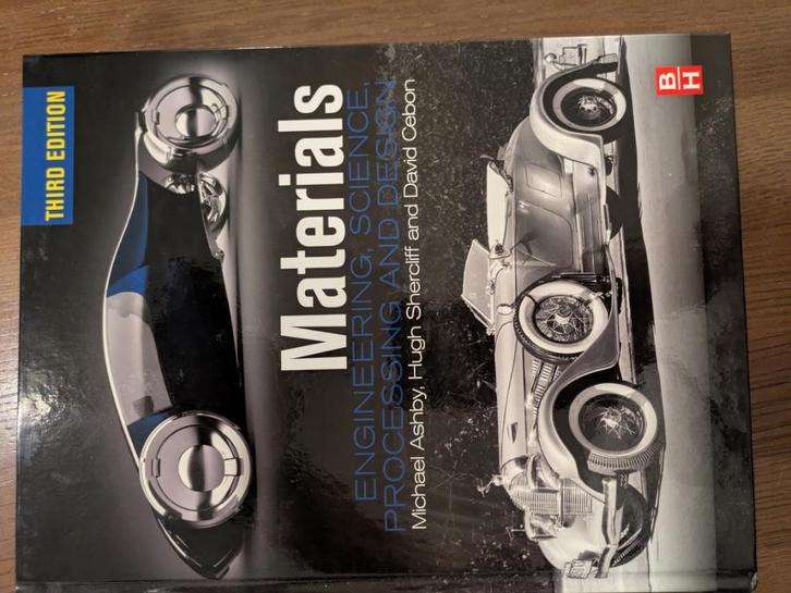 Materials, 3e editie, Michael Ashby, Boeken, Techniek, Gelezen, Werktuigbouwkunde, Ophalen