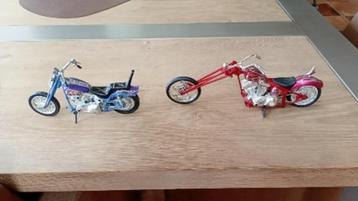 Harley Davidson Chopper miniaturen beschikbaar voor biedingen