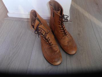 Birkenstock 37 laarsjes met rits en veters bruin  beschikbaar voor biedingen