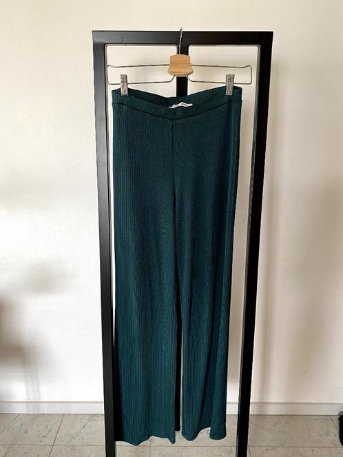 Turquoise/donkergroene Samsøe Samsoe broek stretch | S | ZGA, Kleding | Dames, Broeken en Pantalons, Zo goed als nieuw, Maat 36 (S)