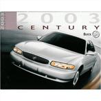 Buick Century Brochure 2003 #1 Engels, Ophalen of Verzenden, Gelezen, Overige merken