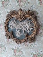 Schitterende relief barok plaquette met cerubijntjes., Ophalen