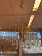 Vintage teardrop kroonluchter met kunststof pegels, Huis en Inrichting, Lampen | Kroonluchters, Ophalen, Kunststof, Gebruikt, Vintage