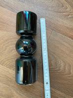 zwarte vaas, Zwart, Nieuw, Ophalen of Verzenden, Glas