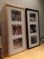 Ikea Erikslund fotolijsten - Hout & Zwart, Minder dan 50 cm, Ophalen of Verzenden, Zo goed als nieuw, 75 cm of meer