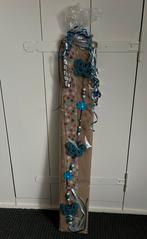 Hanger slinger gehaakte vlinders blauw circa 75cm, Verzenden, Zo goed als nieuw