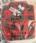 Shenglongma Overhemd Blouse 2XL 3XL rood grijs lange mouwen, Ophalen of Verzenden, Zo goed als nieuw, H, H