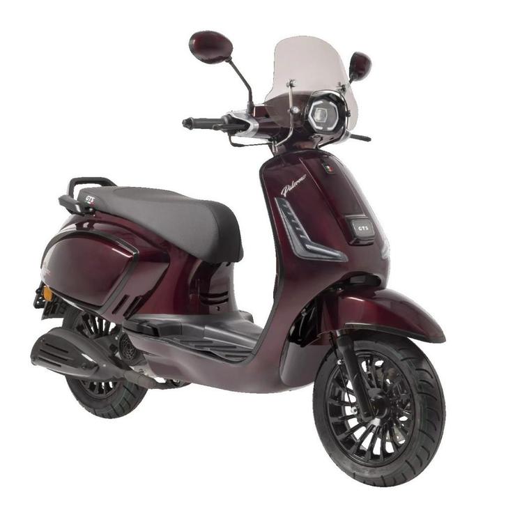 GTS Palermo 1-cilinder, 4-takt, luchtgekoeld Midnight Red Gl, Fietsen en Brommers, Brommers | Overige merken, Nieuw