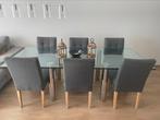 Glazen tafel van RolfBenz, Huis en Inrichting, Complete eetkamers, Gebruikt, Ophalen of Verzenden, Modern, strak, 6 tot 8 stoelen