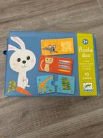 Djeco Puzzel Duo - educatief, Ophalen, 10 tot 50 stukjes, Zo goed als nieuw, 2 tot 4 jaar