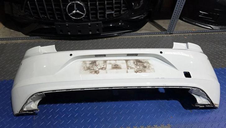 Achterbumper VW Polo 2G AW BUMPER R-line GTI 4xPDC LC9A 2017, Auto-onderdelen, Carrosserie en Plaatwerk, Bumper, Volkswagen, Achter