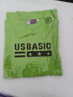 polo shirt appelgroen maat M Us basic Nieuw katoen, US Basic, Maat 48/50 (M), Nieuw, Ophalen of Verzenden