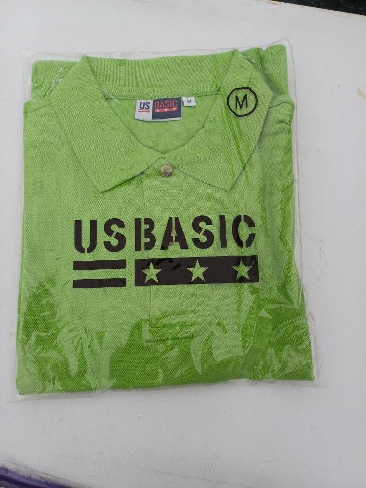 polo shirt appelgroen maat M Us basic Nieuw katoen, Kleding | Heren, Polo's, Nieuw, Maat 48/50 (M), Groen, Ophalen of Verzenden