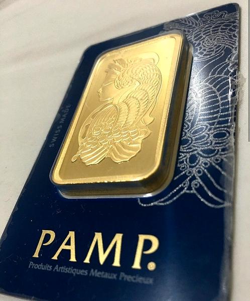 Pamp Suisse Fortuna 100 gram goudbaar met certificaat, Postzegels en Munten, Edelmetalen en Baren, Ophalen of Verzenden