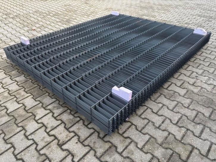 45 meter dubbelstaafmat hekwerk, hoogte 203 centimeter!, Tuin en Terras, Tuinhekken en Hekwerk, Zo goed als nieuw, Dubbelstaafmat hekwerk