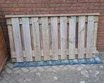 Schuttingdeel met paal en onderplaat (hout/beton) - GRATIS, Ophalen, Gebruikt, Minder dan 3 meter, Minder dan 1 meter