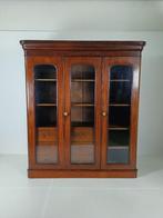 Antieke 19e Eeuwse Schotse Mahonie Kast / Boekenkast, Huis en Inrichting, Ophalen, ., Met hangruimte, Zo goed als nieuw