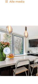 Twee Ikea Hanglampen, Huis en Inrichting, Lampen | Hanglampen, Ophalen of Verzenden, Gebruikt, Glas, Minder dan 50 cm