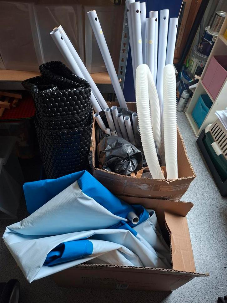 Compleet zwembad 2x3 meter, Tuin en Terras, Zwembaden, Gebruikt, Overige typen, Minder dan 80 cm, Rechthoekig, Ophalen