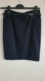 Krijtstreep marine blauw rokje, Kleding | Dames, Rokken, Maat 38/40 (M), H&M, Blauw, Ophalen of Verzenden