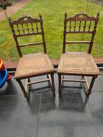 10 Antieke Stoelen met Rotan Zitting, Ophalen