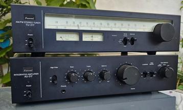 Sansui A217 T217 Vintage seventies set, geserviced,garantie beschikbaar voor biedingen