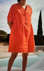 By-Bar linnen koraalrood jurkje, By bar, Ophalen of Verzenden, Zo goed als nieuw, Maat 36 (S)