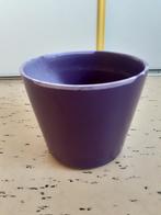 flinke paarse bloempot vintage/retrokleur, Tuin en Terras, Bloempotten, Rond, Binnen, Ophalen of Verzenden, Zo goed als nieuw