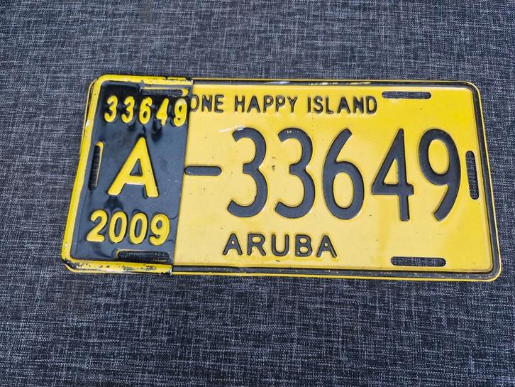 Kentekenplaat Aruba nummerbord Nummerplaat License plate, Verzamelen, Automerken, Motoren en Formule 1, Gebruikt, Auto's, Ophalen of Verzenden