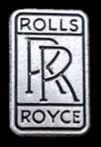 Rolls Royce pin- 12x19 mm. zilver-zwart, Verzenden, Nieuw, Transport, Speldje of Pin