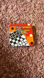 Dammen mini met magneten, Hobby en Vrije tijd, Gezelschapsspellen | Bordspellen, Een of twee spelers, Ophalen, Nieuw, Reisspel