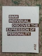 Magazine BMW Individual #2 2015, Boeken, BMW, BMW, Ophalen of Verzenden, Zo goed als nieuw