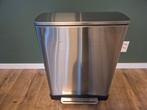 EKO Pedaalemmer E-Cube recycling mat RVS 28+18 liter, Huis en Inrichting, Ophalen, Gebruikt, Met pedaal, 50 tot 75 cm