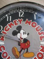 Demons and Merveilles klok Mickey Mouse, Verzenden, Zo goed als nieuw, Analoog, Wandklok
