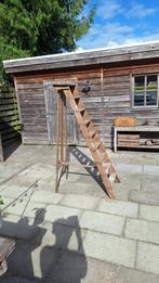 Oude houten schipders ladder - trap, Doe-het-zelf en Verbouw, Ladders en Trappen, Ophalen, Gebruikt, Trap, Opvouwbaar of Inschuifbaar