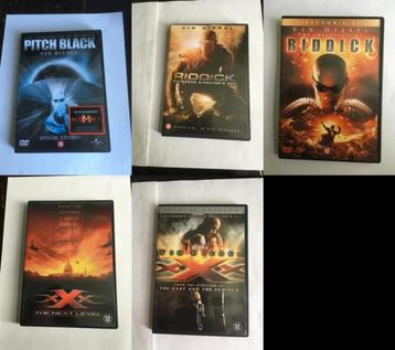 vin diesel riddick 1 2 3 + xxx 1 2 dvd 5x collectie diverse beschikbaar voor biedingen