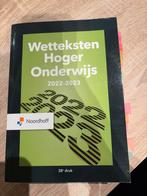 Wetteksten Hoger Onderwijs 2022-2023, Ophalen of Verzenden, Zo goed als nieuw, HBO