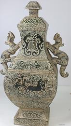 grote vaas speksteen, Ophalen of Verzenden