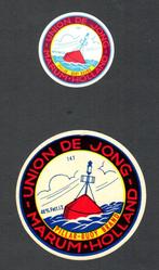 Oude Kaas etiketten merken - UNION DE JONG - MARUM, Verzamelen, Ophalen of Verzenden, Zo goed als nieuw, Overige typen