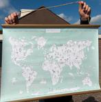 KinderPoster Wereldkaart, Huis en Inrichting, Ophalen, 50 tot 75 cm, Nieuw, 75 tot 100 cm